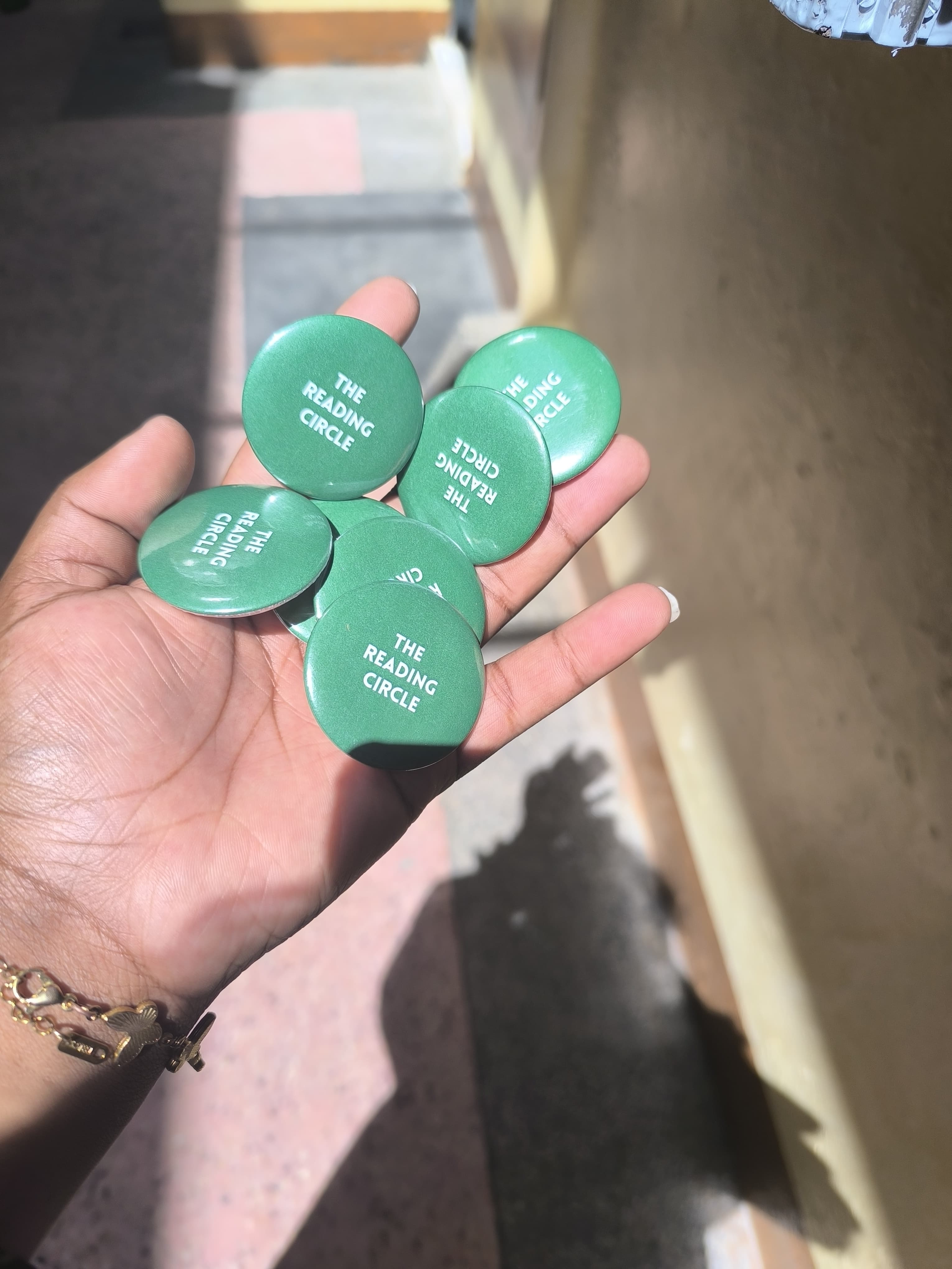 pin-back buttons