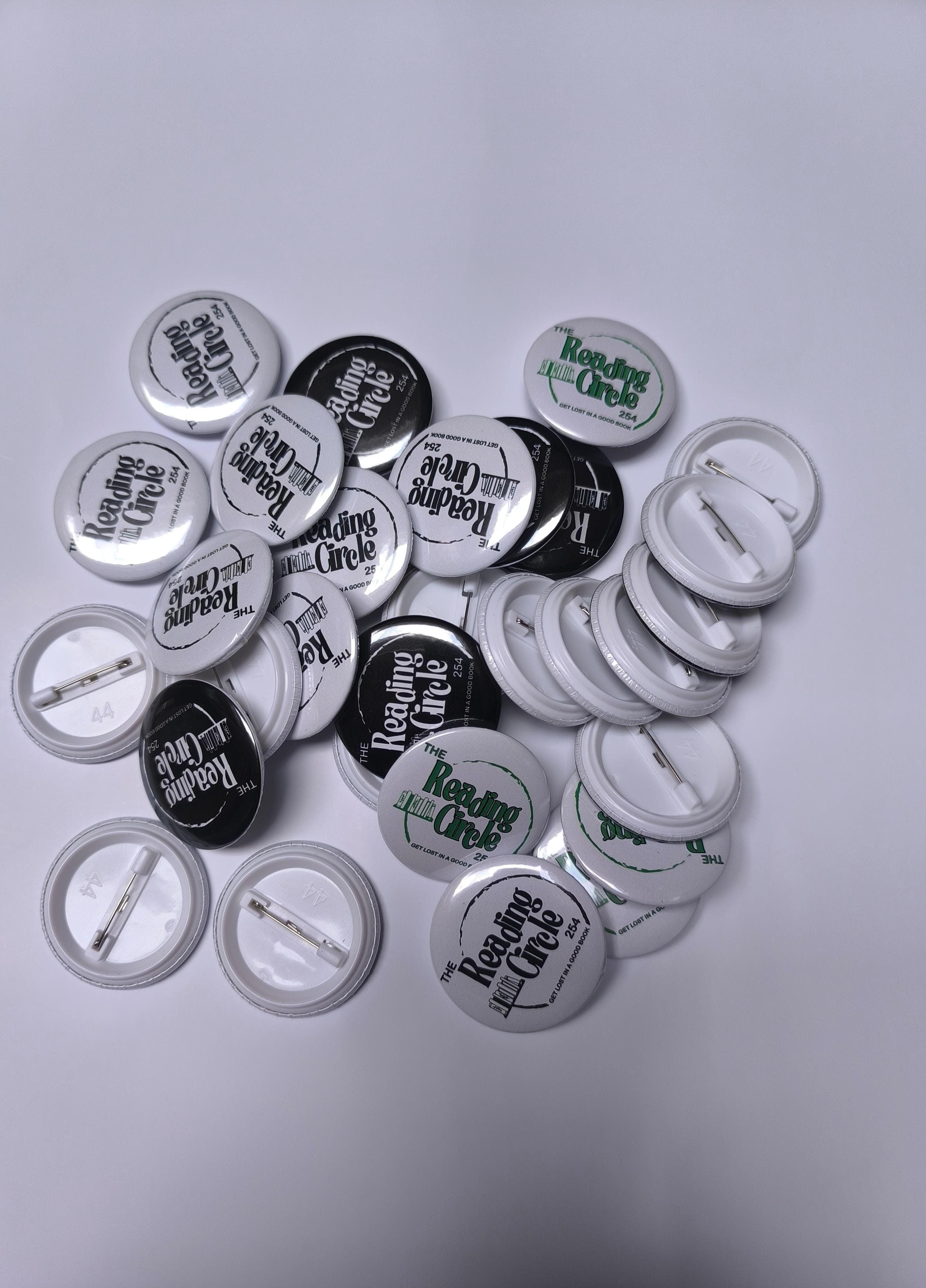 pin-back buttons